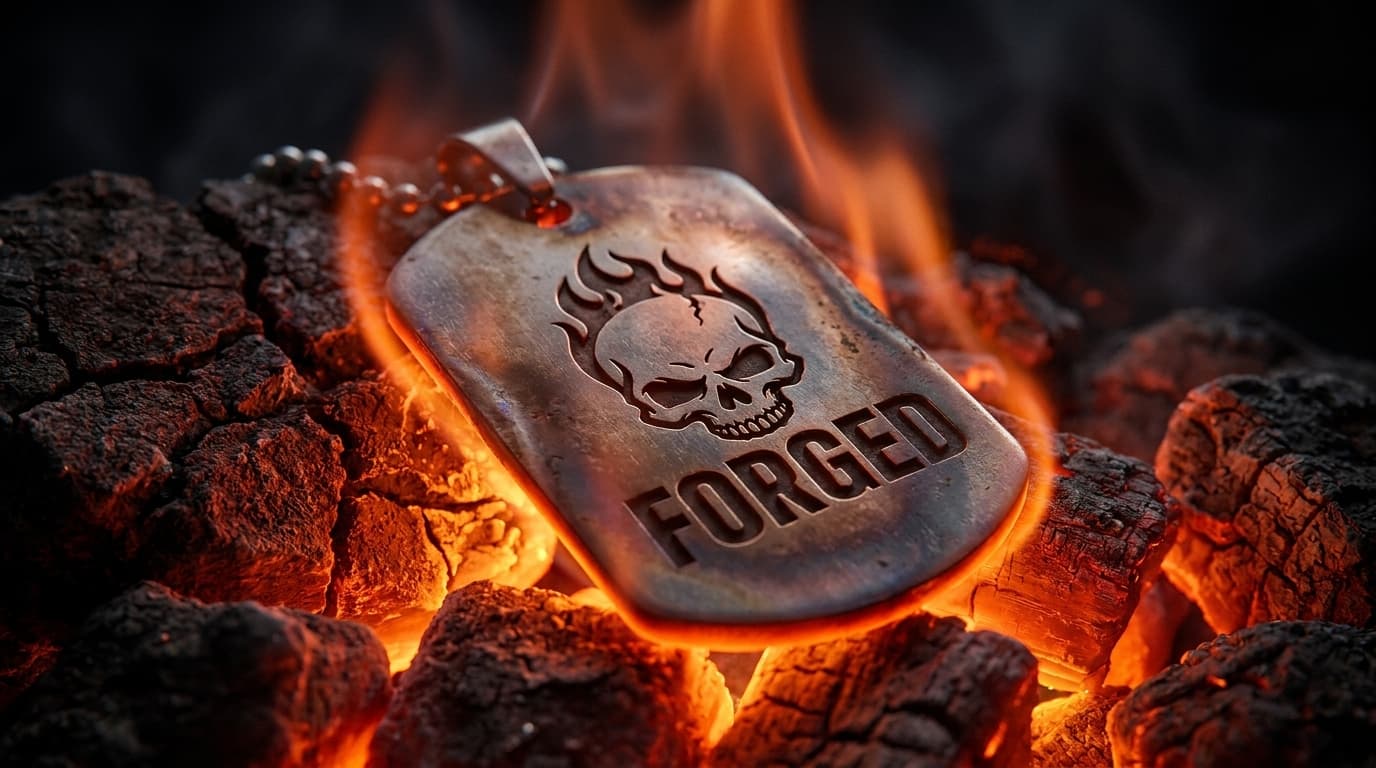 Жетон FORGED у вогні