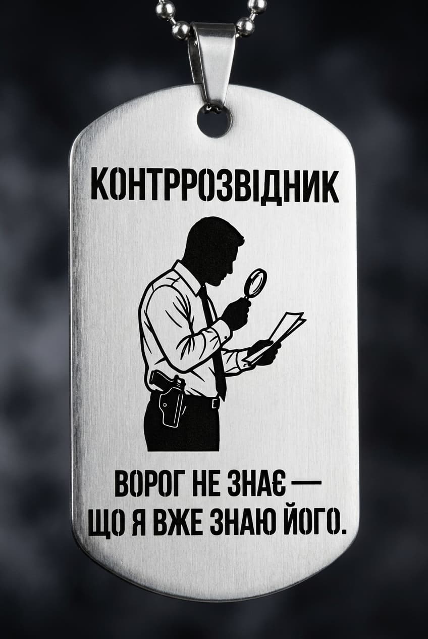 Жетон «КОНТРРОЗВІДНИК» — CORETAG